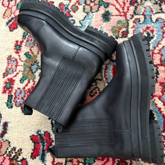 Loeffler Randall Toni Lug Sole Platform Boots - Picture 3 of 4